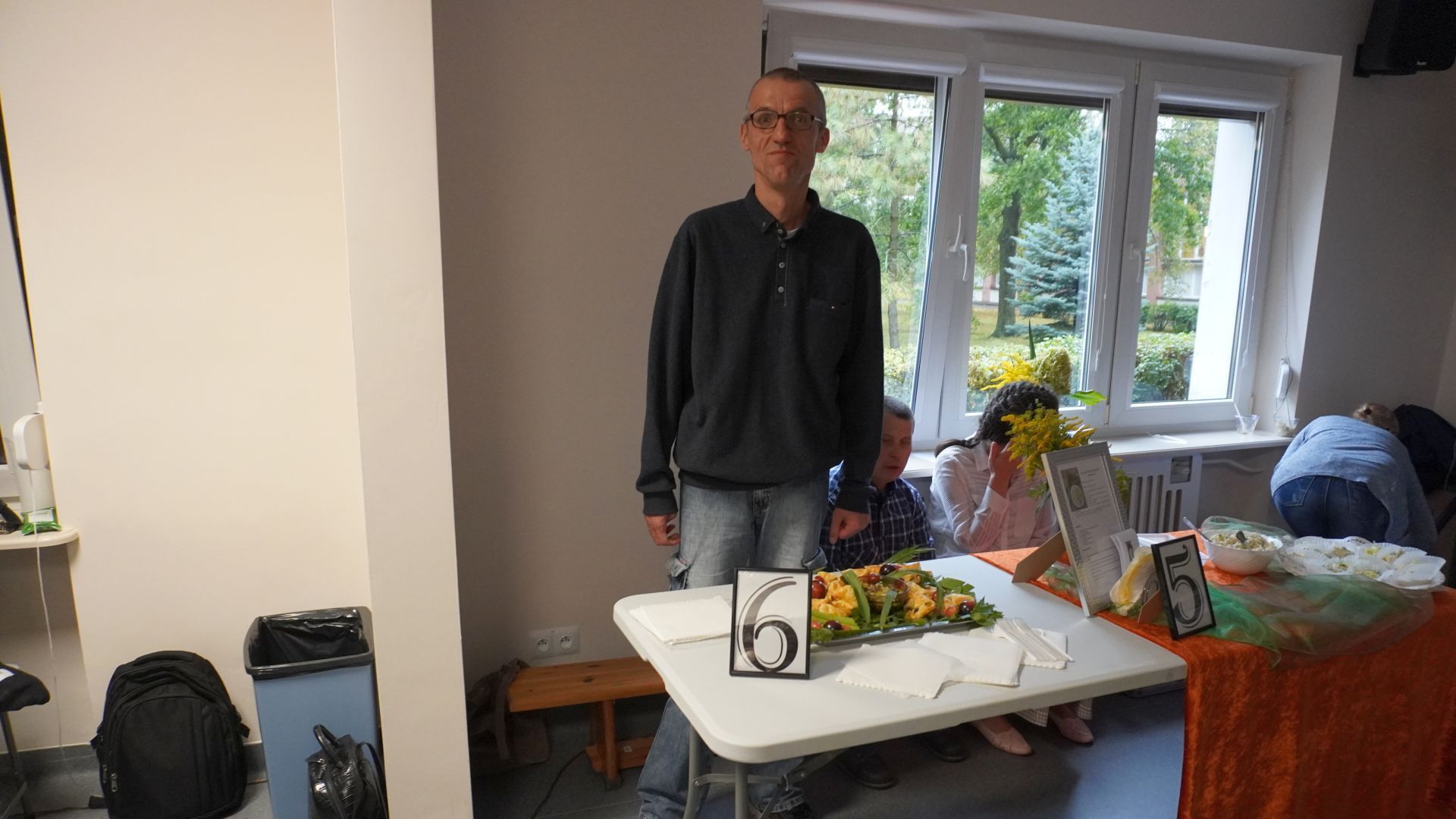 Nasze stanowisko degustacyjne podczas Święta Warzywa ''Dzień Pora'' w ŚDS w Siedlcach.