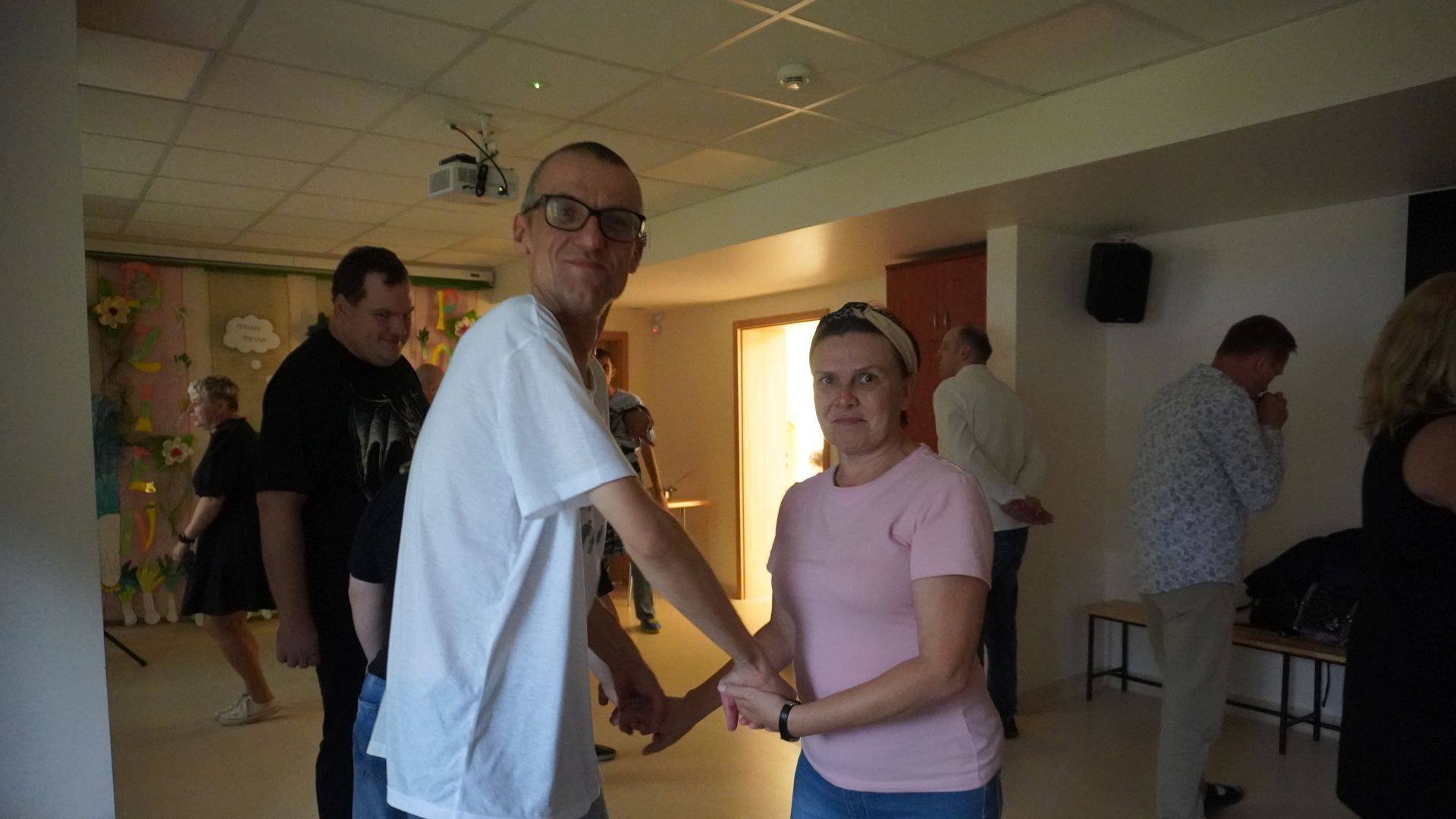 Dyskoteka podczas Święta Warzywa ''Dzień Pora'' w ŚDS w Siedlcach.